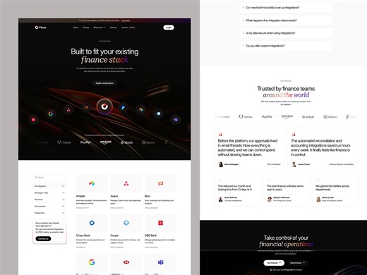 Fince - Integration Page
