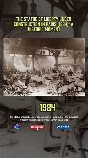 The Statue of Liberty Under Construction in Paris (1884): A Historic Moment