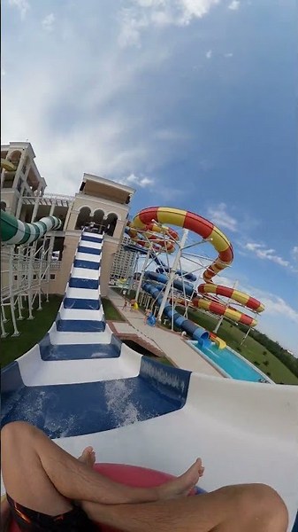 Sunset Aquapark Pomorie Walk and Slide Mini Pendulum Water Slide #Shorts