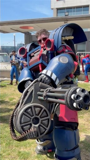 Excavator Power Armor #fallout #excavatorpower #minigun