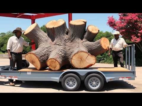 From an Abandoned Ancient Tree Stump to a Breathtaking Work of Art – Incredible Woodworking Skills!