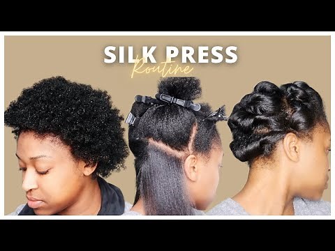 How To: Straighten Short Natural Hair | 4C Silk Press | Fixing Bad Trim | Styling Short Natural Hair