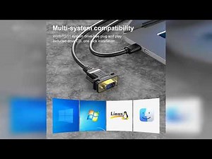 Review: USB to RS232, USB Serial Adapter with FTDI Chipset,USB 2.0 to Male DB9 Serial Cable fo...