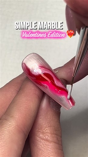 Simple Marble Design for Valentine’s Day