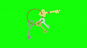 Download Keys pop up animation green screen chroma key 4k template background. for free