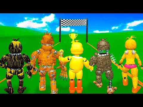 Who is the FASTEST of ALL the FNAF GIRLS? - Garry's Mod