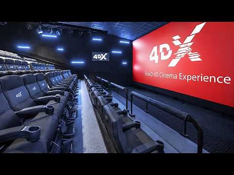 4DX Cinemas Next Generation - Motion Seats, Wind, Fog, Lighting, Bubbles, Water & Scents