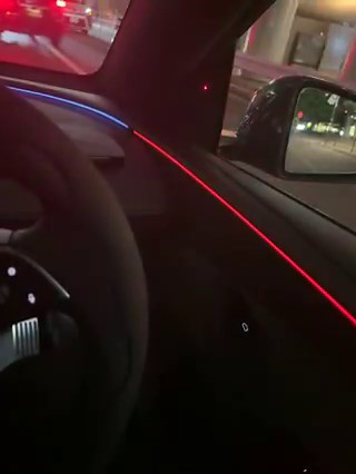 Another video of the Blind Spot Warning Accent Lights feature in action, introduced in the Tesla 2026 Spring Update (2026.14+).
