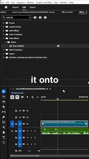 Fix Shaky Video in Premiere Pro ( 1 Click Trick )