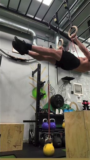 Gymnastic rings training 🤸#core