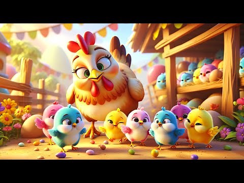 Con Gà Trống, Đàn Gà Con - Ca Nhạc Hoạt Hình Con Gà - Nhạc Thiếu Nhi Vui Nhộn Sôi Động Cho Bé