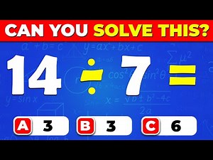 Grade 8 Math Quiz | Division with Equations – Can You Solve These?