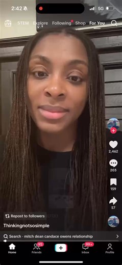 6.9K views · 117 reactions | Candace Owens fans are so confused. People haven’t really realized Candace flung open Pandora’s box. She’s teaching them how to lie confidently to themselves and to you. She’s programming influencers & smaller creators to parrot the bot driven narrative. Via @AlaskaBird_ on X | Linda Traitz | Facebook
