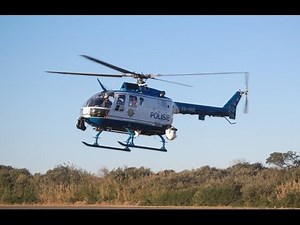 Police MBB Bo-105 Helicopter Demonstration