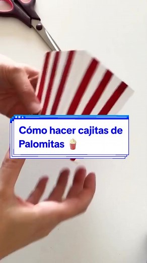 Crea cajitas de palomitas paso a paso