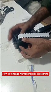 How to Change Numbering Roll In Numbering Machine 💯 ##fabric #numbering #cutting #machine