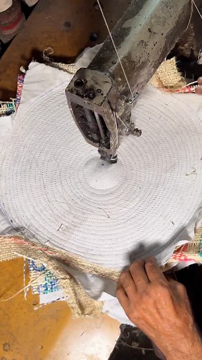 products Making on Instagram: "Recycling Old Cloth Into Buffing Wheels | Waste Fabric to Polishing Tool#instagram"