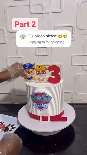 167 reactions · 7 comments | Lovely kiddies paw patrol cake decorated by @torte_sugarflakes. Watch the PART 1 to see the stacking and filling of the cake by the baker. #learncakes #creamcakes #kiddiescakes #cakesforkids #pawpatrol #pawpatrolcake #naijabaker #cakeartistinnigeria | Learn Cakes and Baking | Facebook