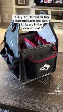 Husky 10" Electrician Tool Bag and Basic Tool Set Review