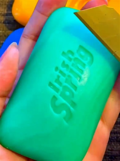 Irish Spring Soap💚😱 Most Satisfying Soap Cutting ASMR #SoapCutting #ASMR #OddlySatisfying #SatisfyingVideo
