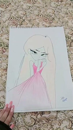 Cartoon character drawing ♥️🖌️