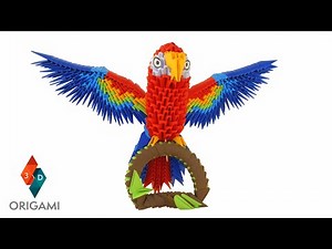 3D Origami - Little Parrot