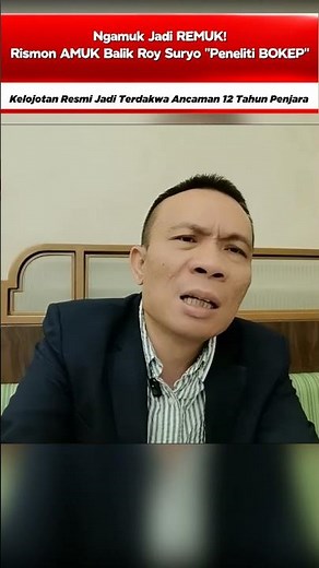 Ngamuk Jadi Remuk‼️ Rismon Amuk Balik Roy Suryo "Peneliti BOKEP" #roysuryo #terdakwa #12tahunbui