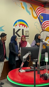 KL FM x IIUM FM & Kak Maa for podcast recording in conjunction with World Radio Day 📻🥳 | IIUM.fm - Your Campus Radio