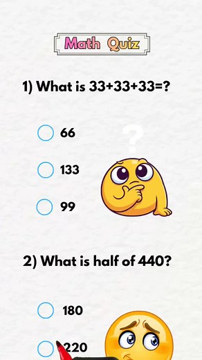 Math Quiz: Can You Get 6/6? Brain Test!
