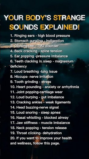 Your body's strange sound explained I #quotes #explore #motivation #body #strange #mind_blazed