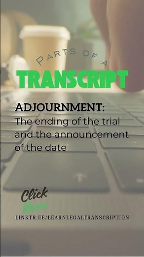Knowing the different parts of a transcript is key to becoming a successful legal transcriptionist.