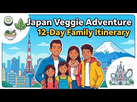 Japan Adventure with Kids - 12 Day Vegetarian Japan Itinerary Tokyo, Kyoto, Osaka & Disney