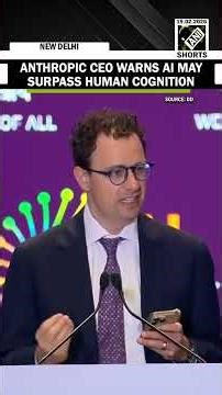 Anthropic CEO says AI could soon exceed most human abilities