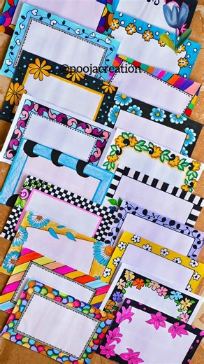 20 FULL COVER 📔 PAGE DESIGN/PROJECT DESIGN/FRONT PAGE DESIGN/SIDE BORDER DESIGN #shorts