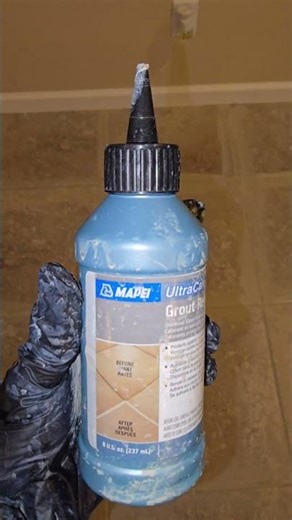 Before and After Home Grout Refreshed like Magic #diy #homeimprovement #mapei