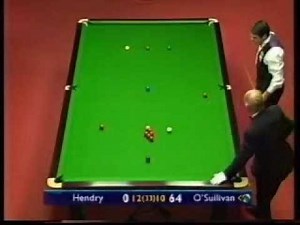 Hendry - O'Sullivan 1999 World Snooker Championship Semi-Final (4 tons) Part 3