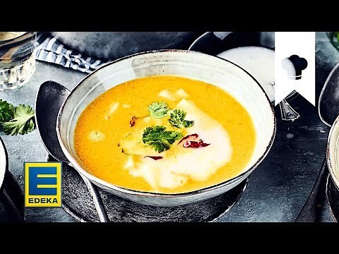 Karotten-Ingwer-Suppe Rezept | Cremige Suppe mit Kokosmilch und Chili | EDEKA