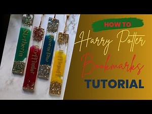 Harry Potter Bookmarks. Resin art tutorial.
