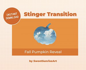 Pumpkin Fall Stinger Transition | Twitch OBS Transition Streamlab Transition Overlay | Animated Video | Simple Minimal Dynamic | Instant - Etsy