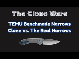 TEMU Benchmade Narrows Clone vs. The Real Narrows