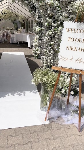 Islamic wedding before & after 🤍👰🏻‍♀️ #nikkahceremony #nikkahdecoration #nikkah #hochzeitsdekoration #foryou