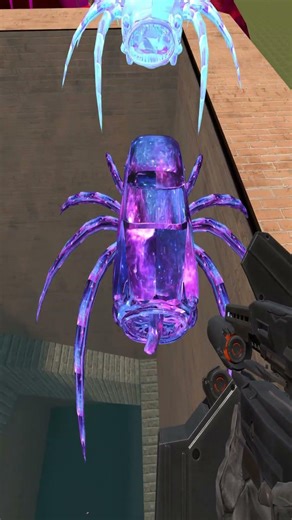 Colorful Car Eaters on Top in Maze GMod