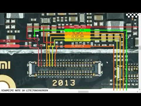 XIAOMI MI NOTE 10 LITE Touch Screen Problem Touch Not Working Connector Ways Borneo Schematic 100%