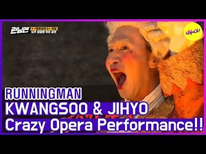 [HOT CLIPS] [RUNNINGMAN] KWANGSOO & JIHYO's Crazy Performance🤣🤣 (ENG SUB)