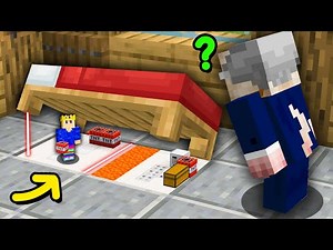 I Built a SECRET BASE Under His Bed Without Him Knowing