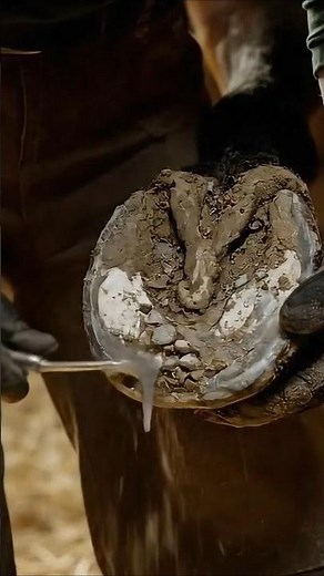Proper Horse Hoof Care | Picking & Cleaning Explained#satisfying