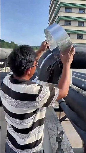 Installation Of Thermal Insulation Layer For Natural Gas Pipelines