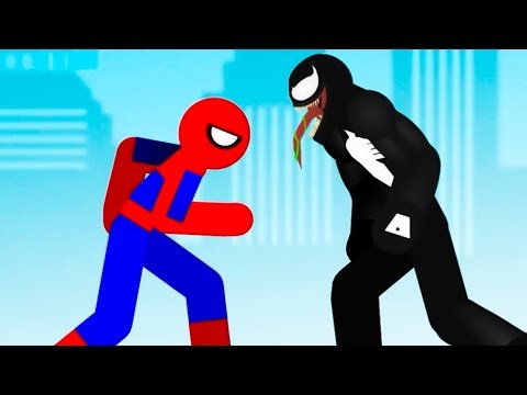 Spider Man vs Venom Stick Fight EP.1