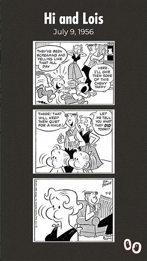 Peace and quiet: Hi and Lois Vintage comic