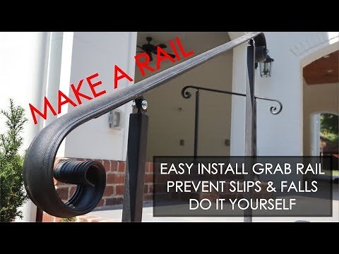 MAKE A RAIL INSTALL - Stair Mounted Grab Rail